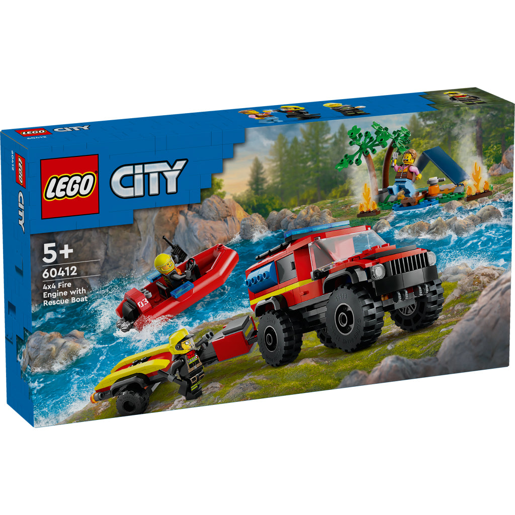 Lego City 60412 Brandweerauto Met Reddingsboot