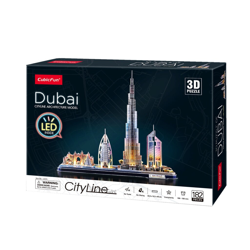 Cubic Fun 3D Led Puzzel Dubai 182 Stukjes