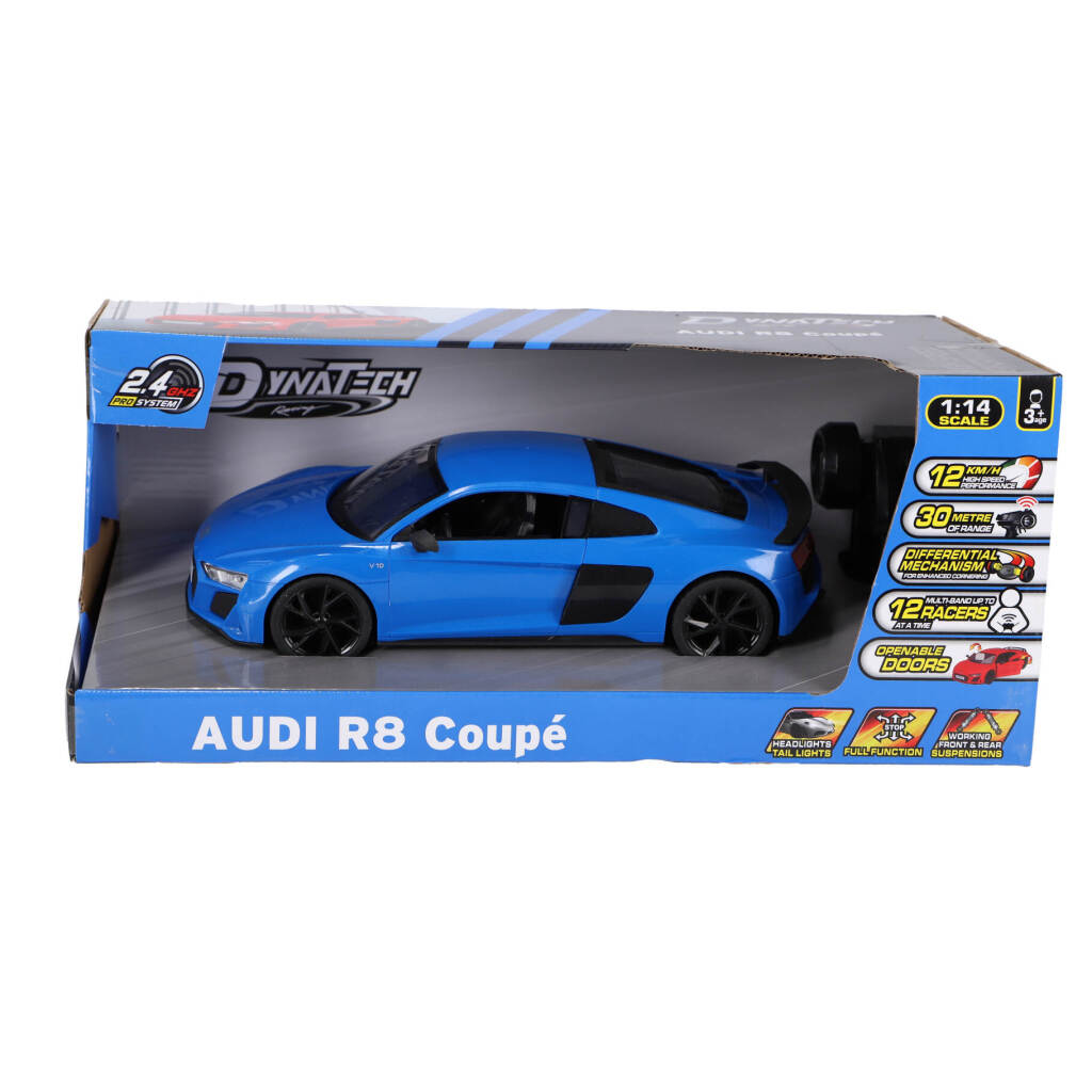 Overige Merken Rc Audi R8 Coup&amp;Eacute; 1:14 + Licht Blauw