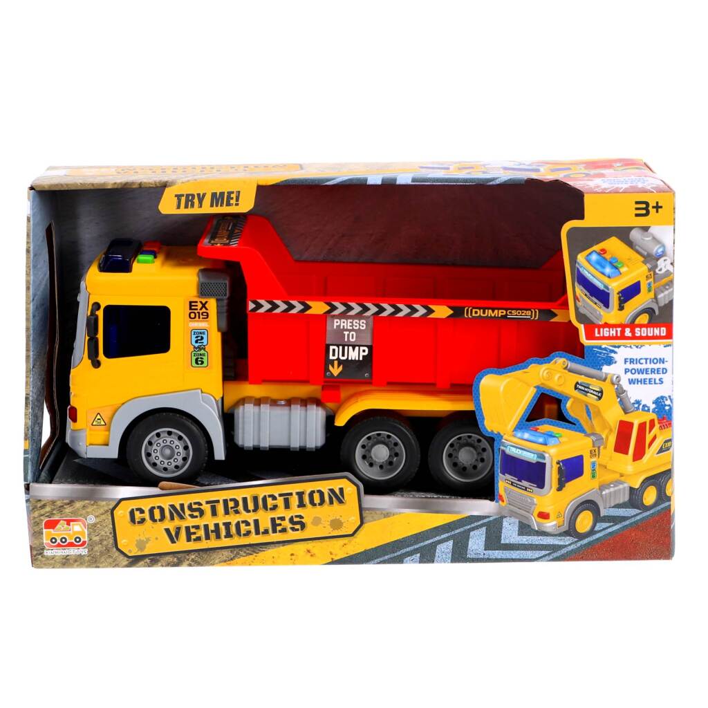 Overige Merken Constructie Truck 30 Cm + Licht En Geluid