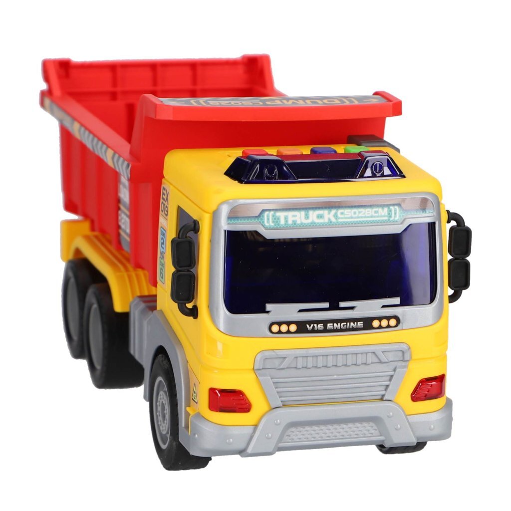 Overige Merken Constructie Truck 30 Cm + Licht En Geluid