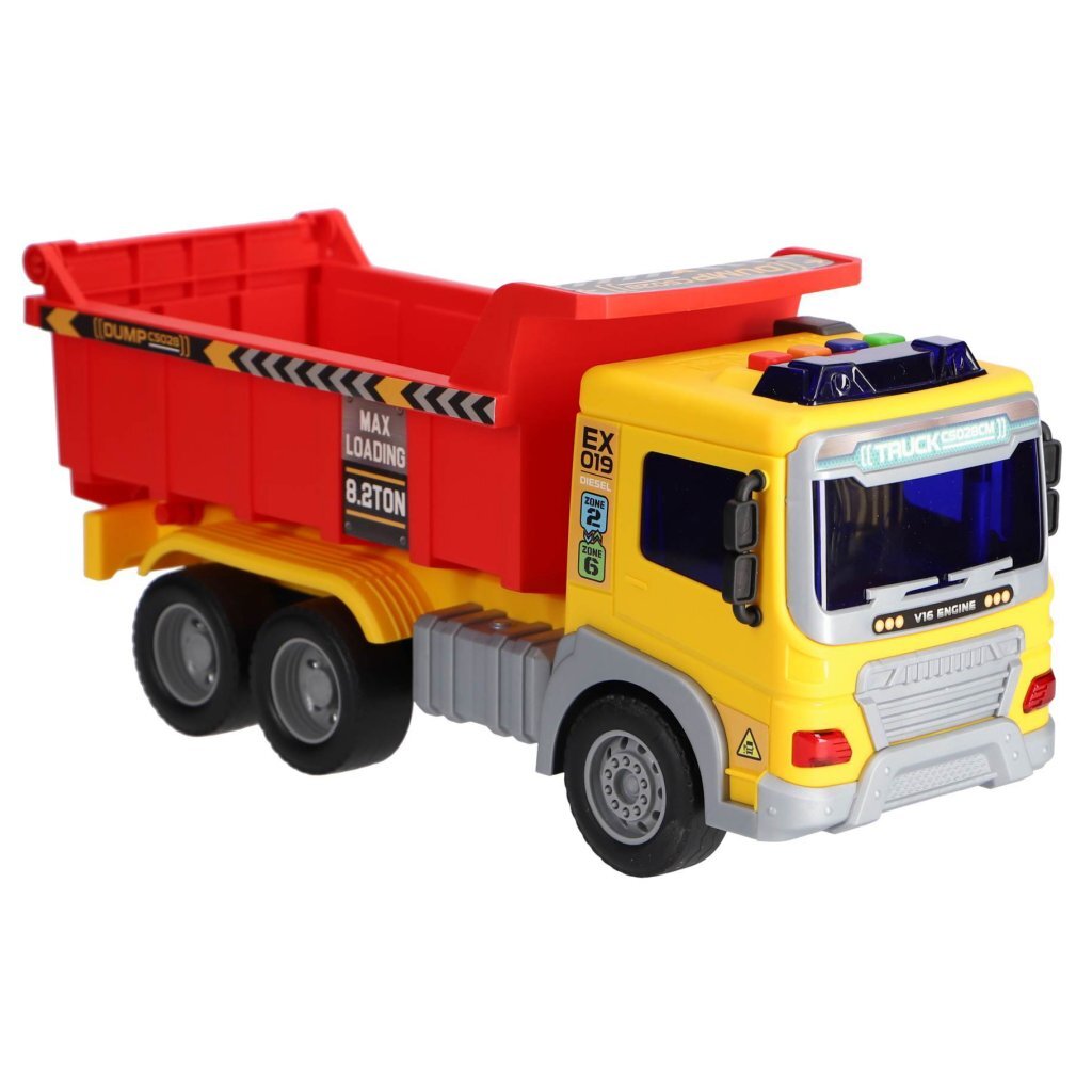 Overige Merken Constructie Truck 30 Cm + Licht En Geluid
