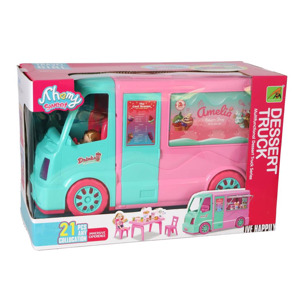 Overige Merken Dessert Truck Speelset 21-Delig